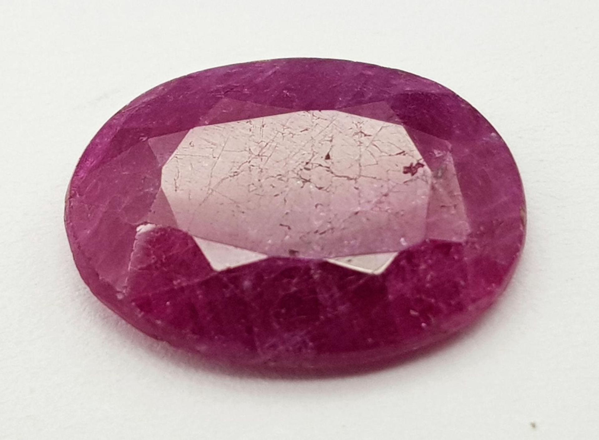 A 4.69ct Untreated Ruby - GFCO Swiss Certified.