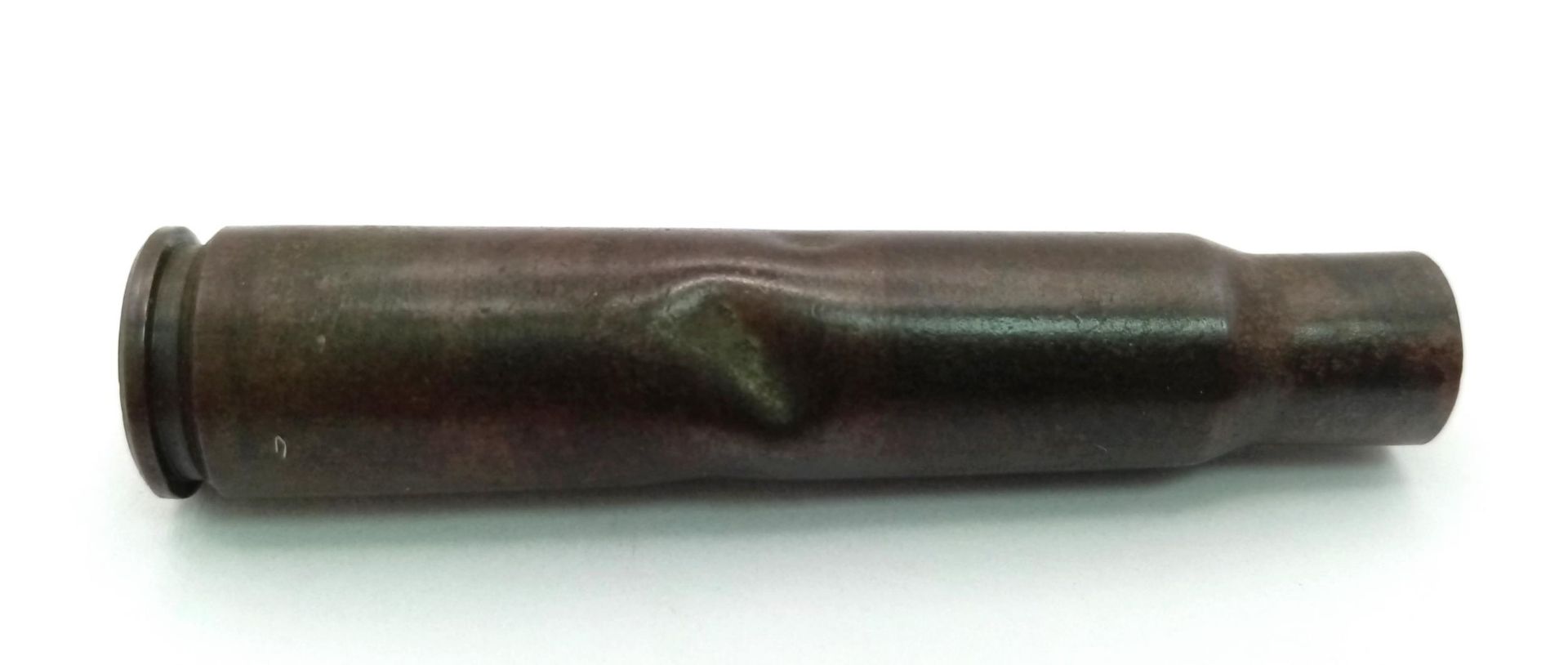 1938 Dated Waffen SS 7.92 INERT empty bullet case. The Shell primer has the classic rectangle
