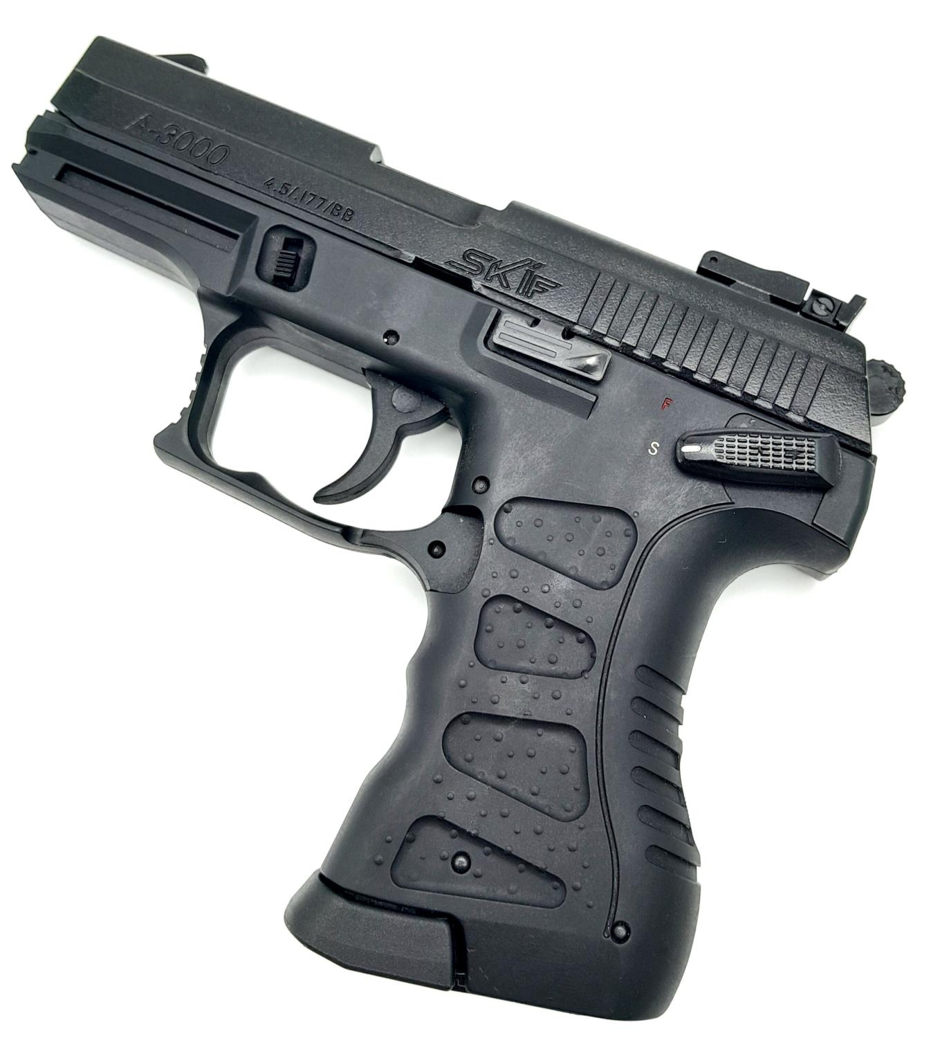 A Skif A-3000 C02 Air Pistol - .177 calibre. UK sales only. Over 18 Only. In fitted case. - Bild 2 aus 15