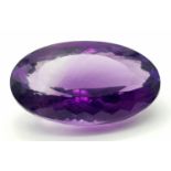 A 109.41ct Gorgeous Faceted Bolivian Amethyst - GFCO Swiss Certified.