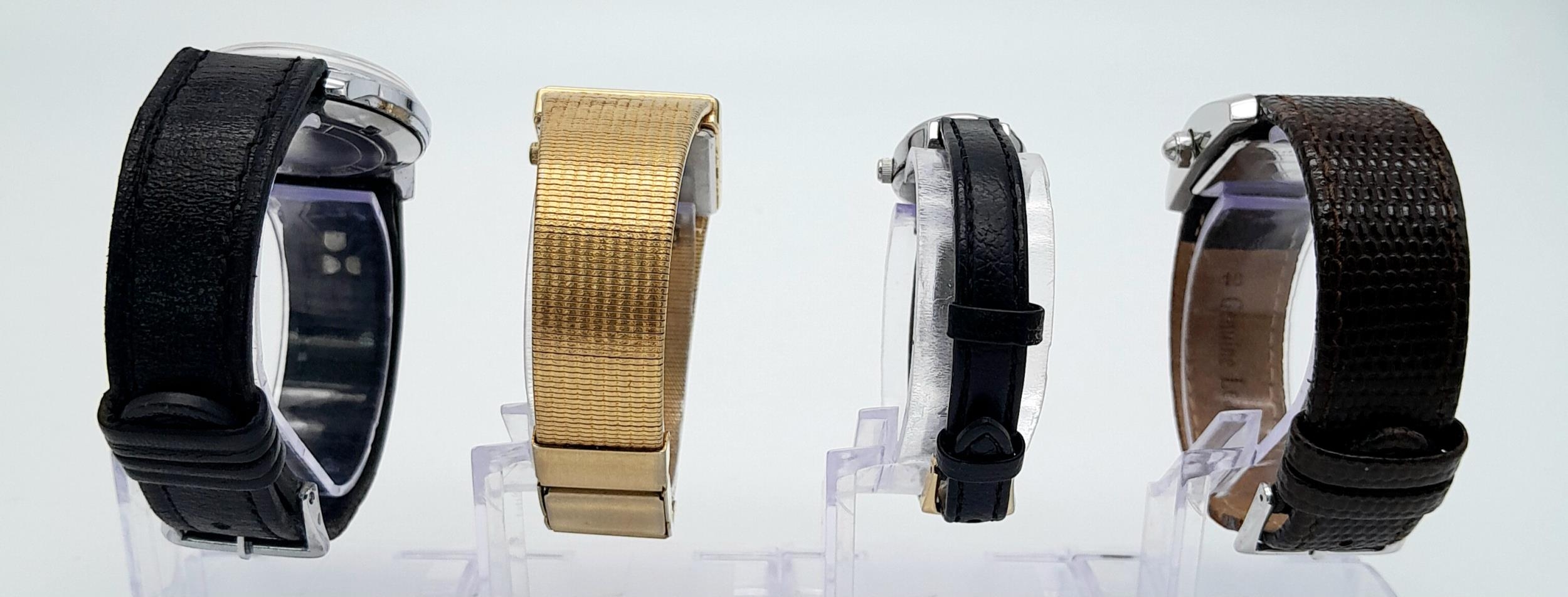 A Parcel of Four Vintage Wristwatches Comprising; 1) A Men’s Bravingtons Renown 17 Jewel Incabloc - Image 4 of 6