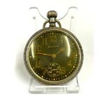 A Vintage military broad arrow Waltham pocket watch. In working order.