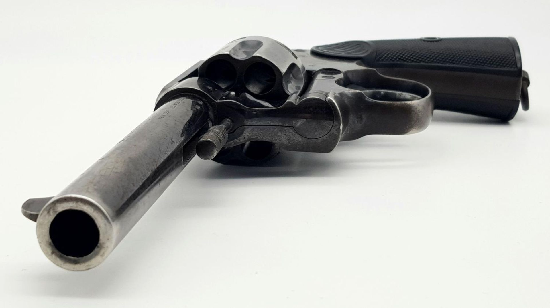 A Rare WW1 Deactivated Colt Revolver with Leather Holster. These British contract Colt revolvers - Image 9 of 11