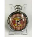 A Vintage carnival roulette spinning gaming pocket watch. In working order.