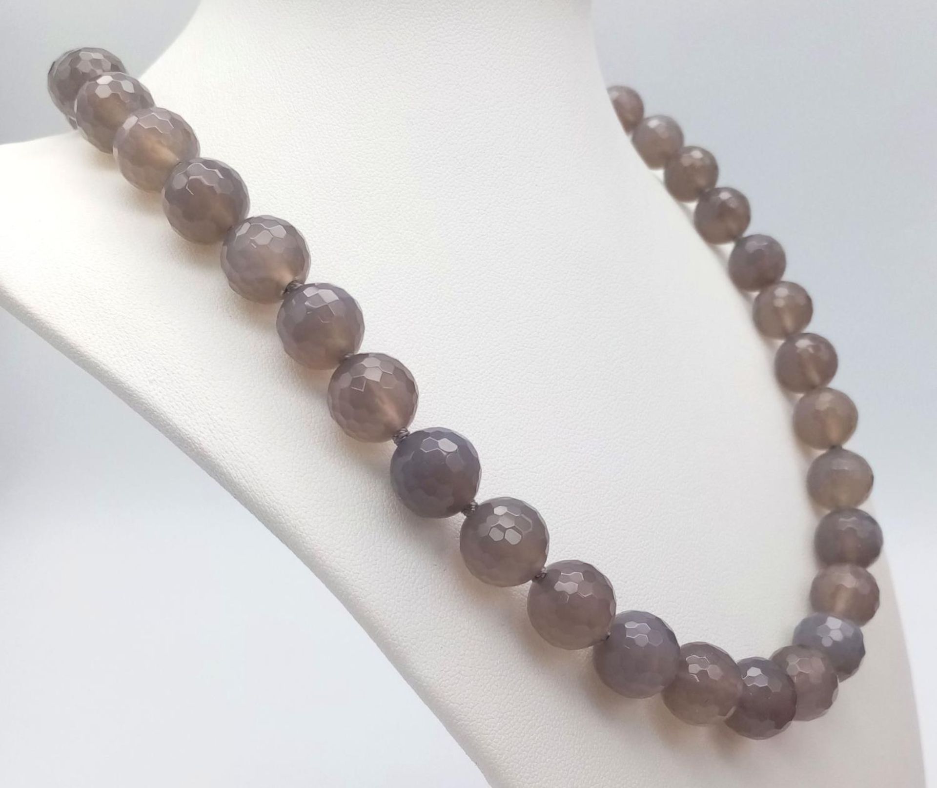 A Pia Purple Faceted Quartz Necklace. 46cm. In original packaging - Image 2 of 4