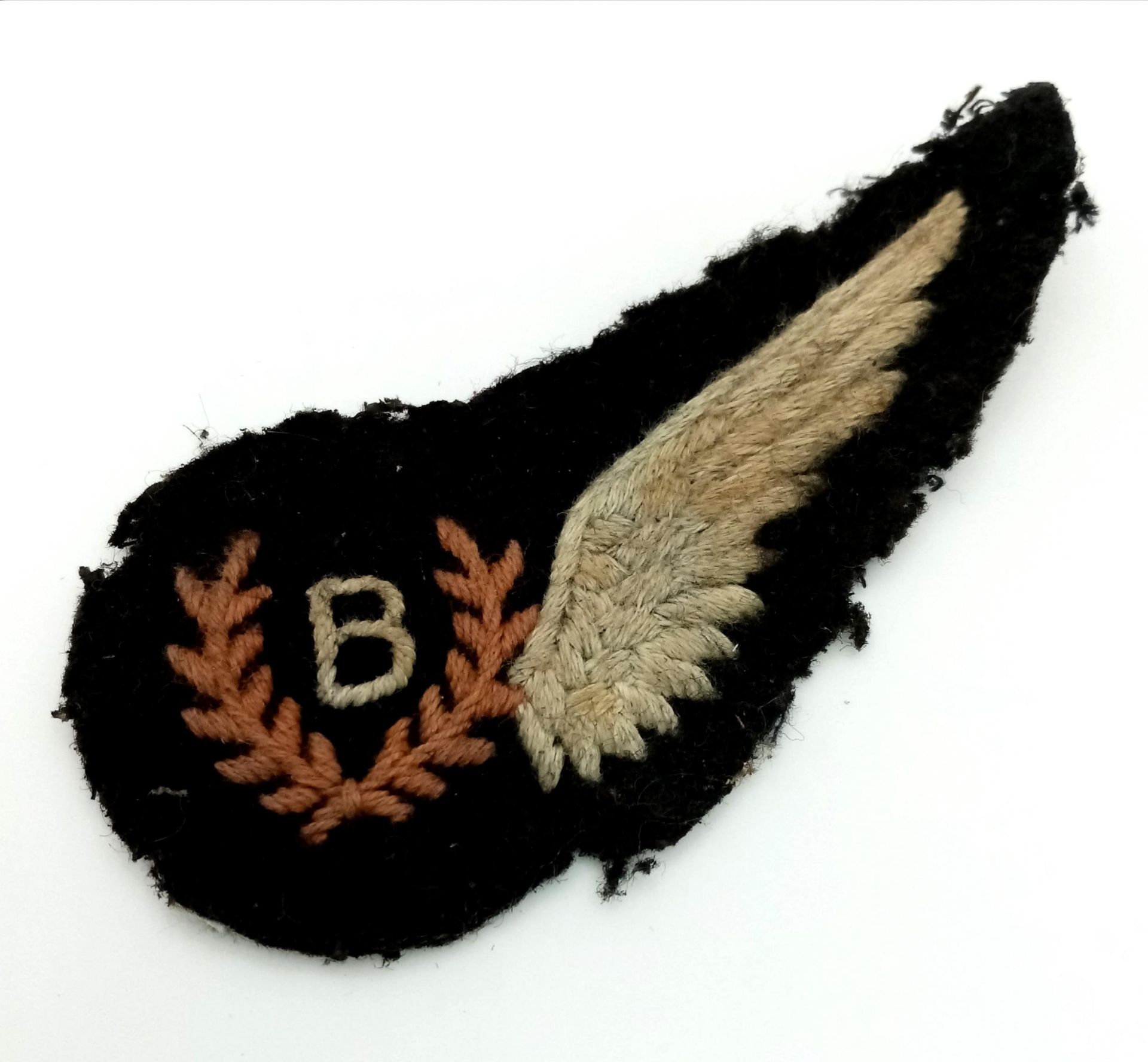 Original WW2 RAF Bomb Aimers Brevet Wings. Flat type badge. Has been removed from a uniform.