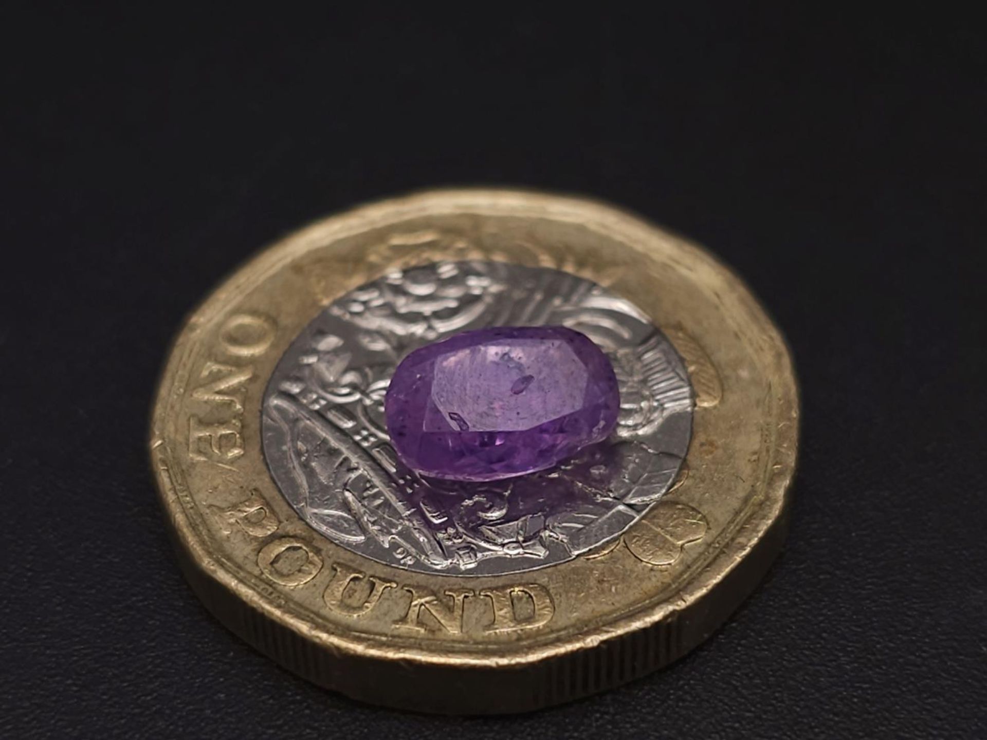 A 1.81ct Rare Untreated Kashmir Pink Violet Sapphire - GFCO Swiss Certified. - Image 4 of 4