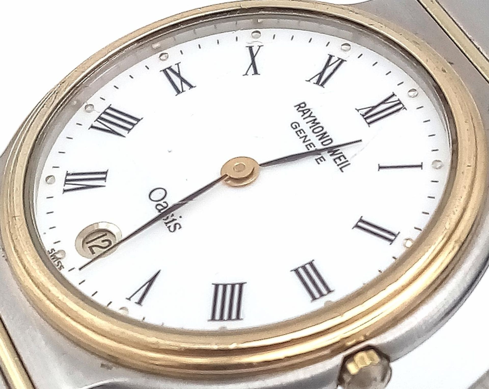 A Raymond Weil Oasis Quartz Watch. Stainless steel bracelet and case - 32mm. White dial. In - Bild 3 aus 5