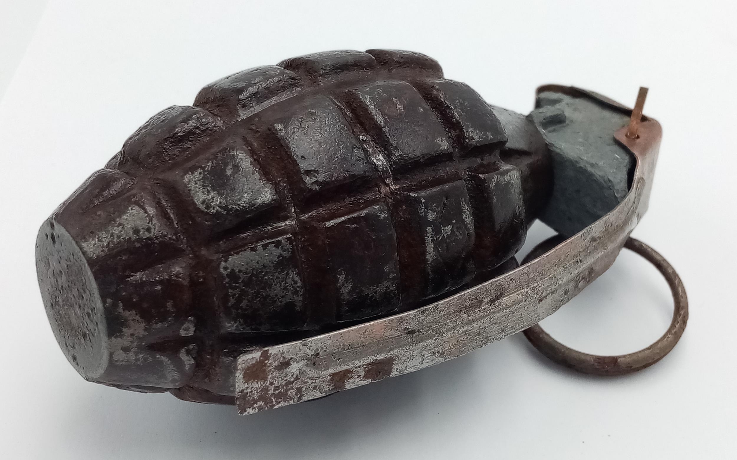 INERT WW2 Normandy Relic US Pineapple Grenade. This Grenade is one of several that were found in the - Image 4 of 5