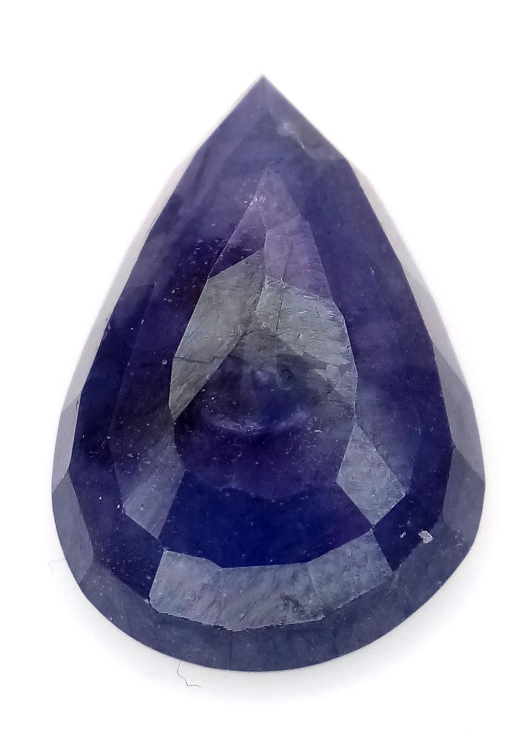 A 11.24ct Natural Blue Sapphire Gemstone - GFCO Swiss Certified.