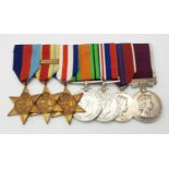 A WW2 long service group of seven medals to the Royal Corps of Signals: consisting of: 1939-1945