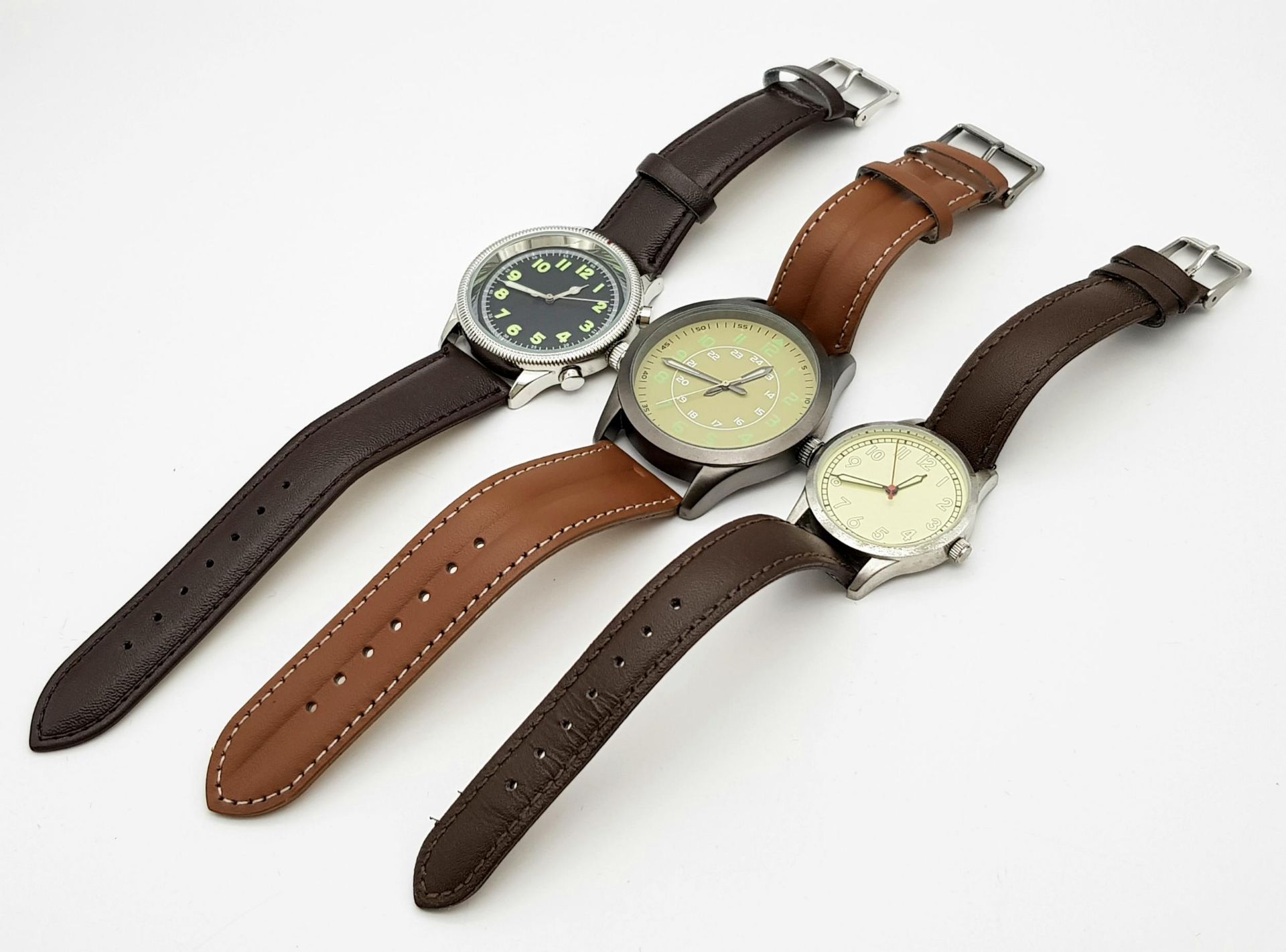 Three Unworn Russian Design Military Homage Watches Comprising: 1) A1980’s Design Russian Aviator ( - Image 7 of 7