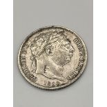 1820 GEORGE III SILVER SIXPENCE. Fine/very fine condition. Would benefit from a gentle clean.