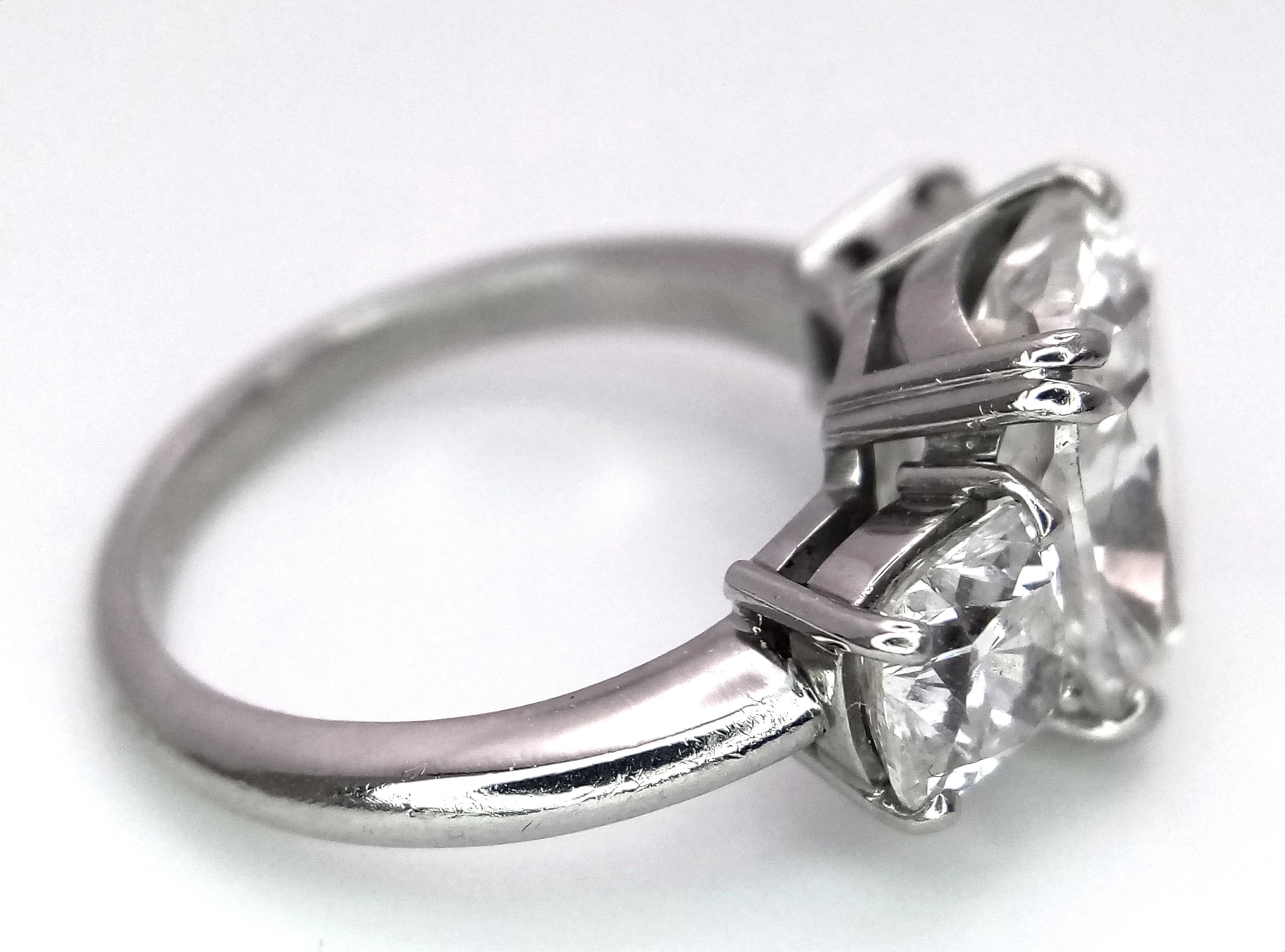 A Breathtaking 4.01ct GIA Certified Diamond Ring. A brilliant cushion cut 4.01ct central diamond - Image 4 of 22