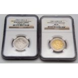 Two Commemorative NGC Sealed Proof Nelson Mandela Coins.