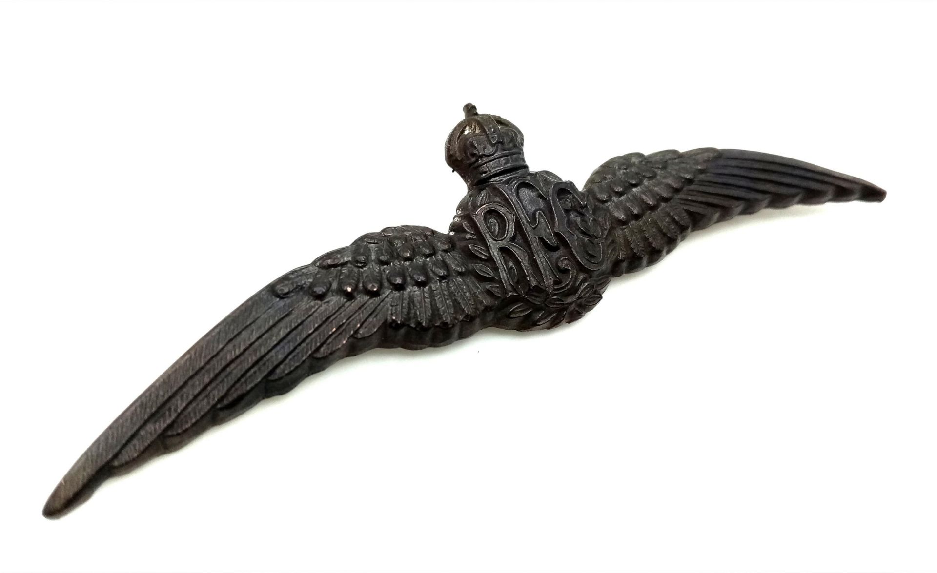 WW1 British Royal Flying Corps Officers Bronze Pilots Wings. - Image 3 of 3