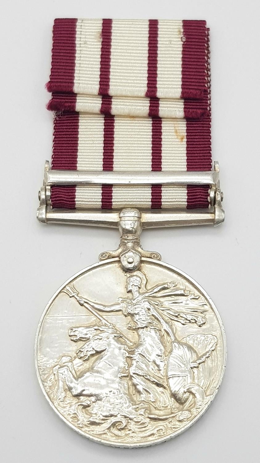 Naval General Service Medal 1915, with clasp Palestine 1936-1939. Named to: D/J99753 S E Savory A/ - Image 2 of 4