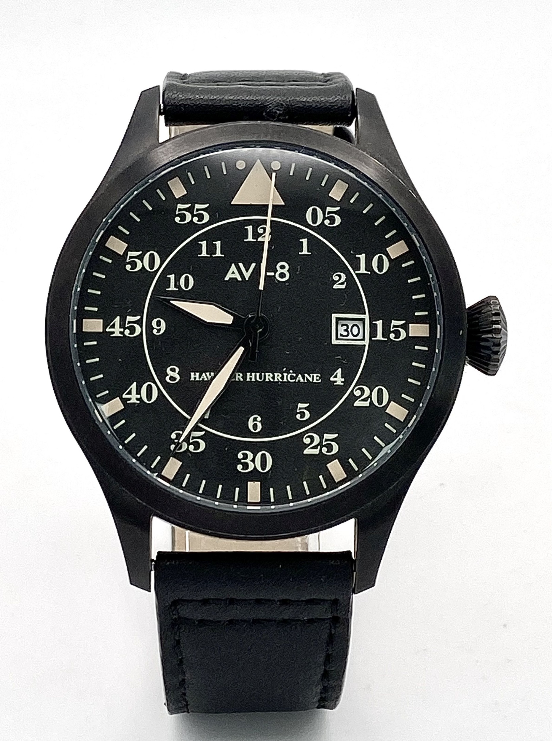 A Men’s Limited Run ‘Hawker Hurricane’ Pilots Date Watch by AVI8. 50mm Including Crown. Full Working