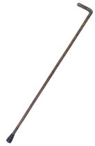 An Antique Bamboo Walking Stick with Sterling Silver Handle. Markings for London 1909. Makers mark