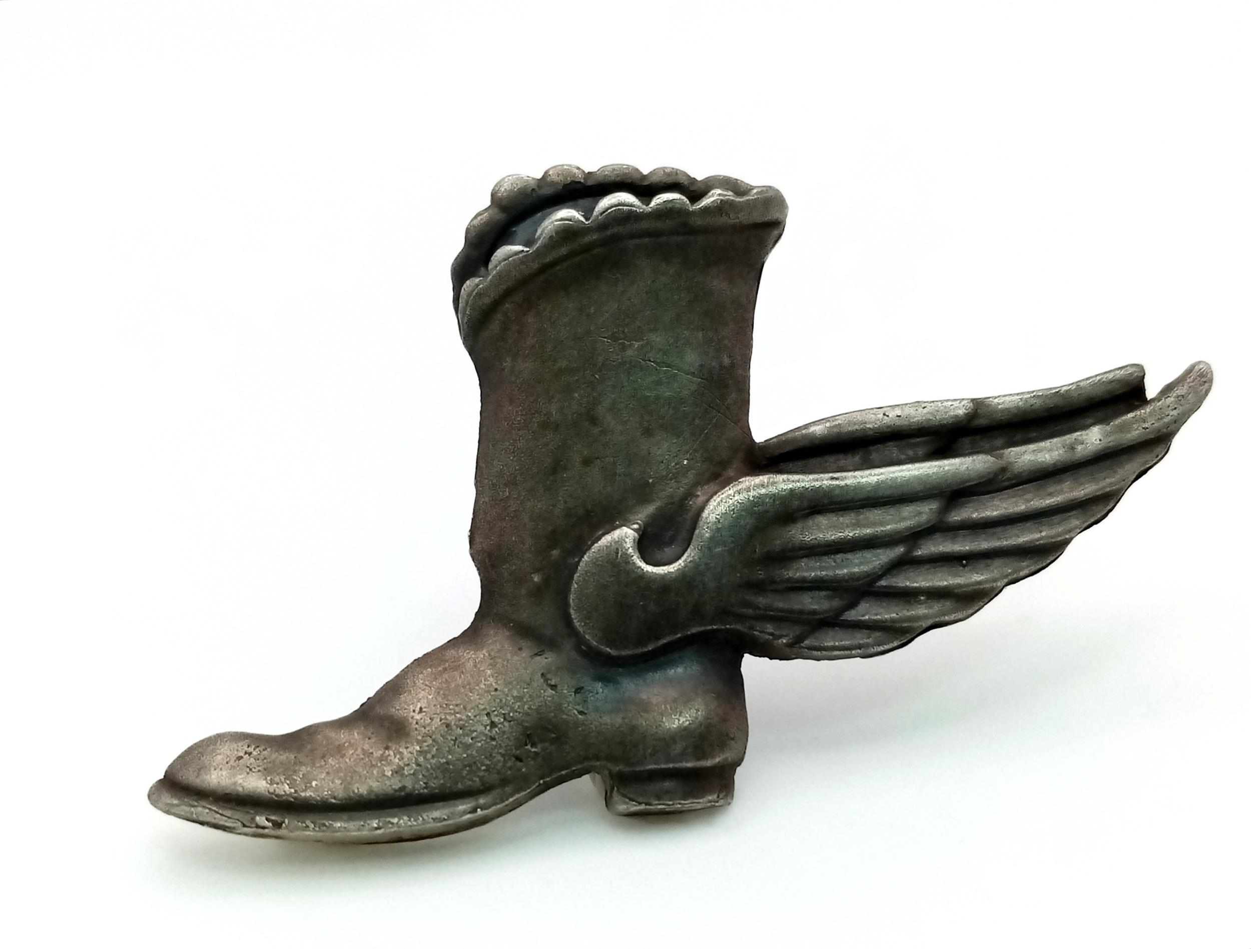 WW2 Late Arrivals Club, Winged Boot Badge. This was an unofficial award given to R.A.F. pilots or