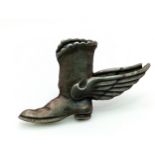 WW2 Late Arrivals Club, Winged Boot Badge. This was an unofficial award given to R.A.F. pilots or