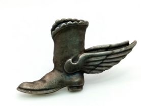 WW2 Late Arrivals Club, Winged Boot Badge. This was an unofficial award given to R.A.F. pilots or