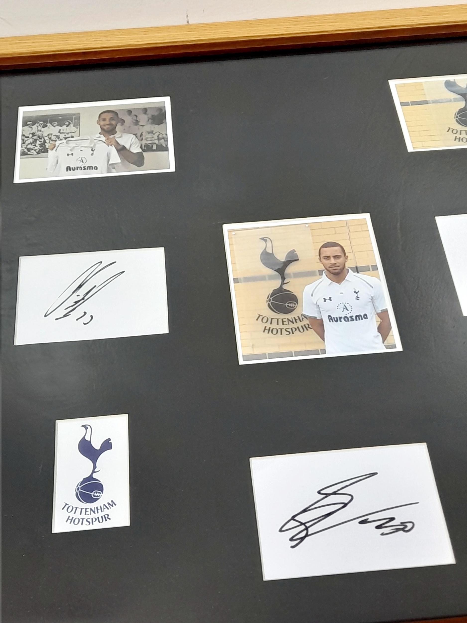 A Signed Tottenham FC Framed Signed Picture of Two Spurs Player and Manager. Clint Dempsey, Mousa - Image 2 of 4