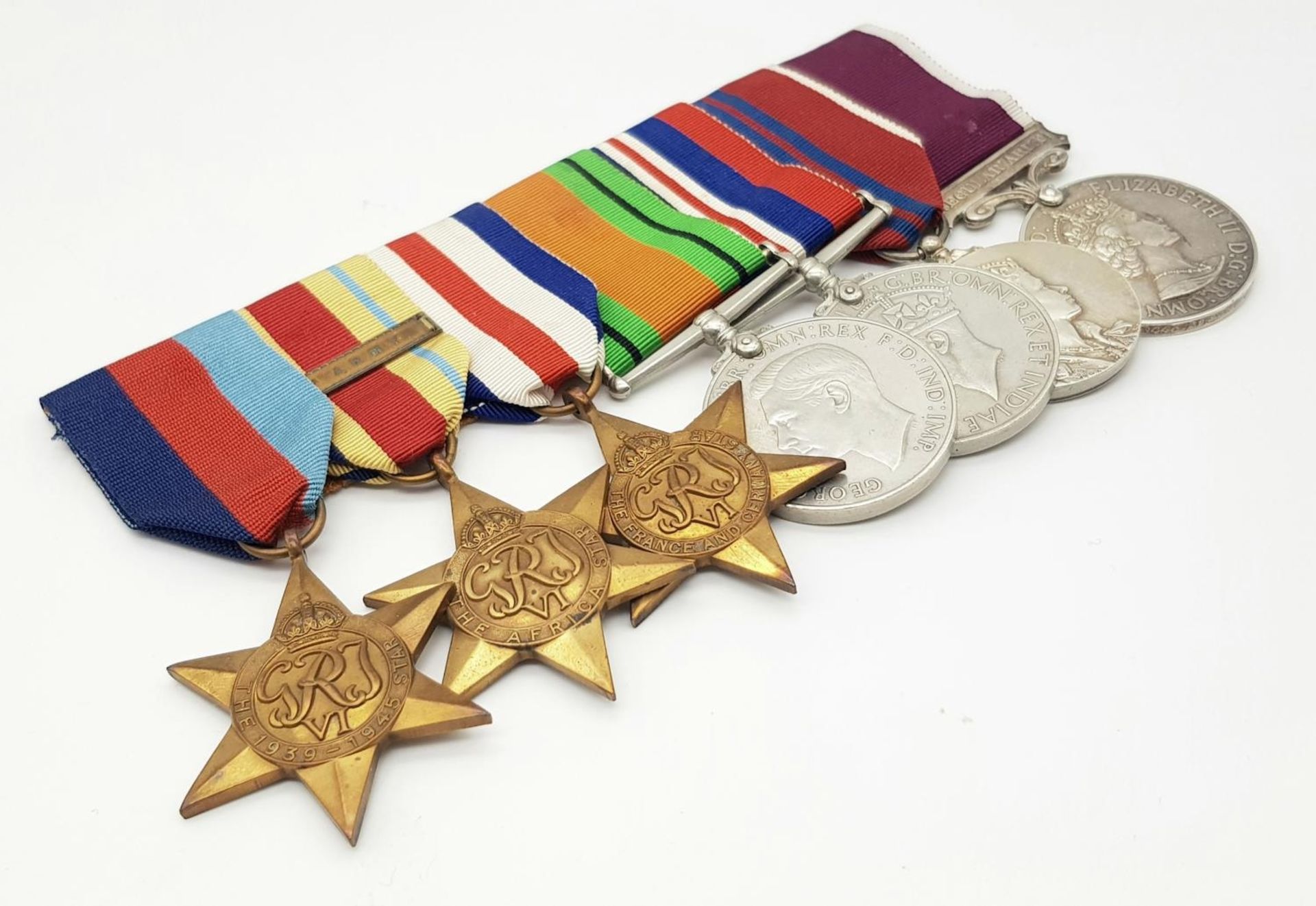 A WW2 long service group of seven medals to the Royal Corps of Signals: consisting of: 1939-1945 - Image 2 of 9