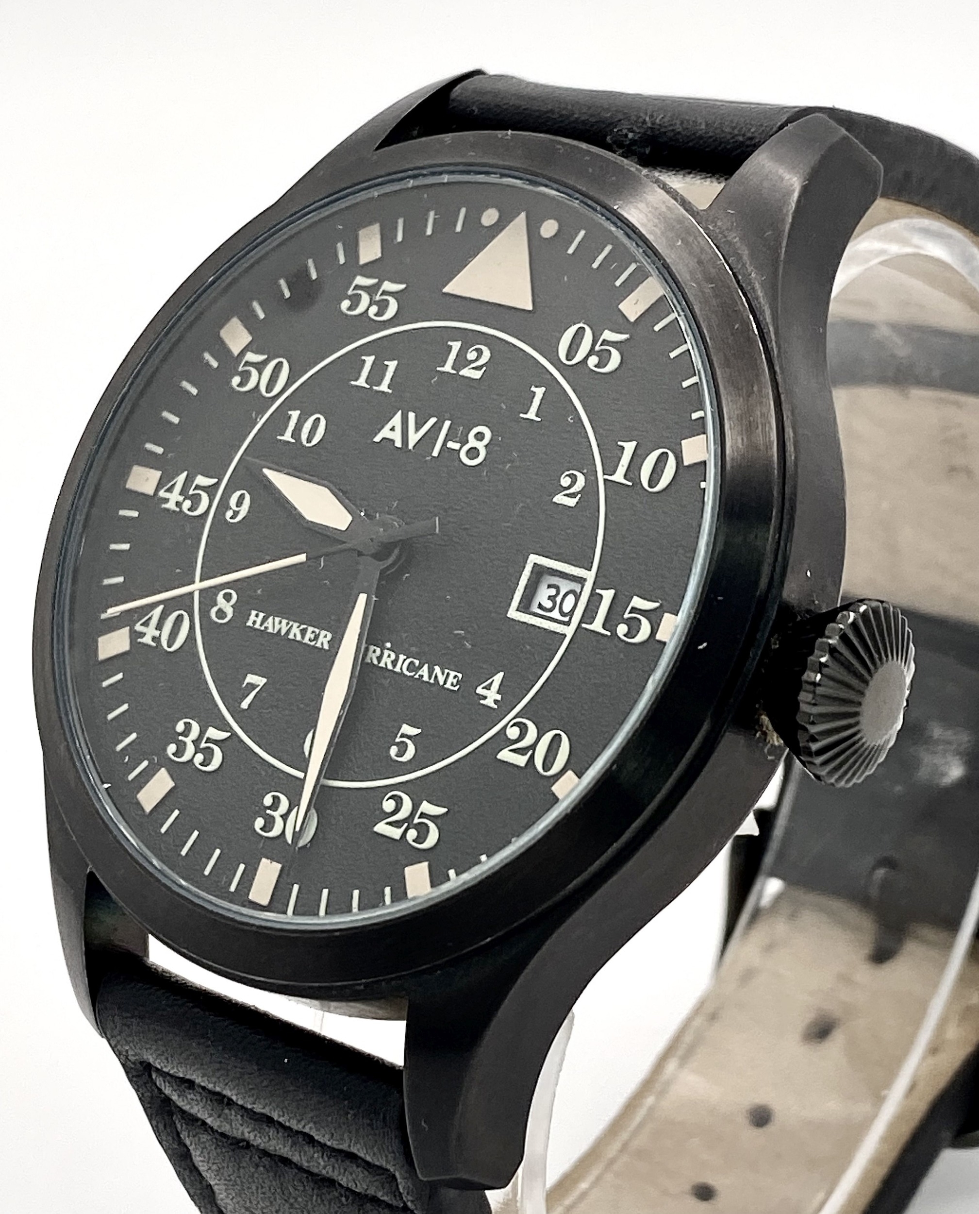 A Men’s Limited Run ‘Hawker Hurricane’ Pilots Date Watch by AVI8. 50mm Including Crown. Full Working - Image 3 of 9