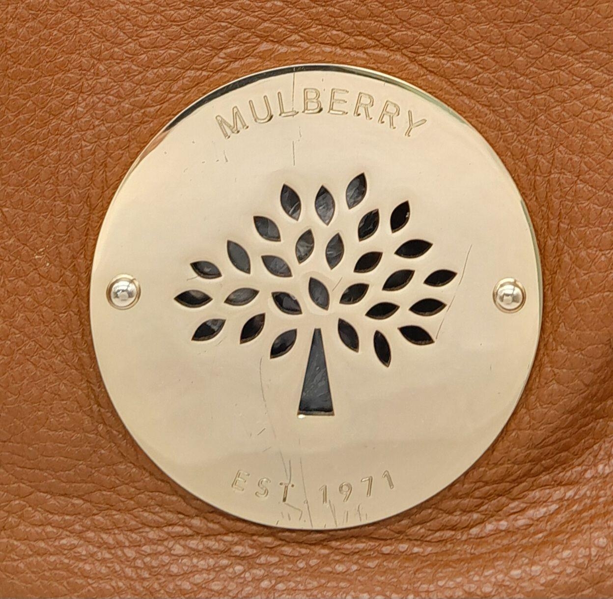 A Mulberry Tan Daria Hobo Bag. Leather exterior with gold-toned hardware, braided strap and zip - Image 6 of 8