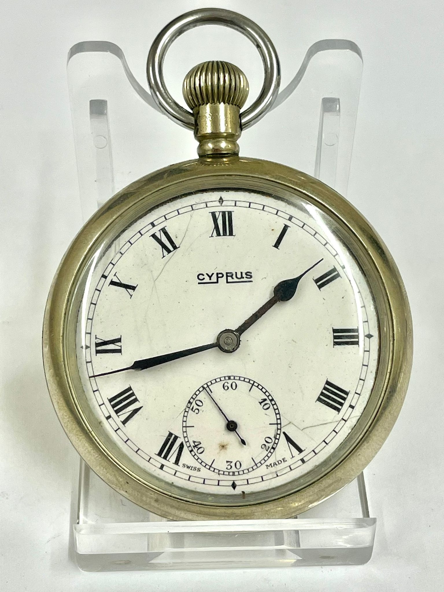 A Vintage gents Dimra pocket watch ticks / as found .