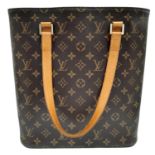 A Louis Vuitton Vavin GM Tote Bag. Monogramed canvas exterior with gold-toned hardware and two