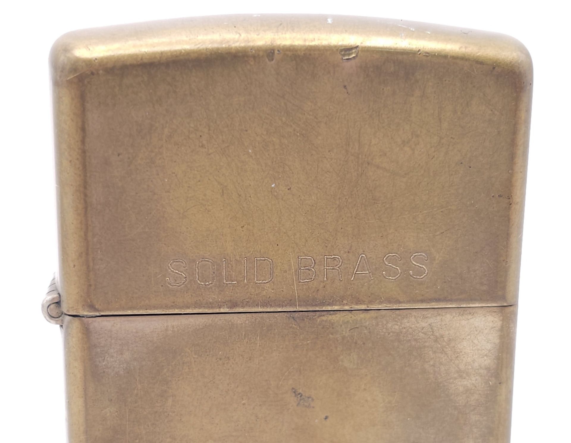 A Vintage Brass Zippo Lighter. USA Made. Marked X. Comes with a Vintage Zippo Lighter Collection - Bild 6 aus 16