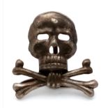 WW1 Imperial German & WW2 German Brunswick Reg Cap Skull Badge.