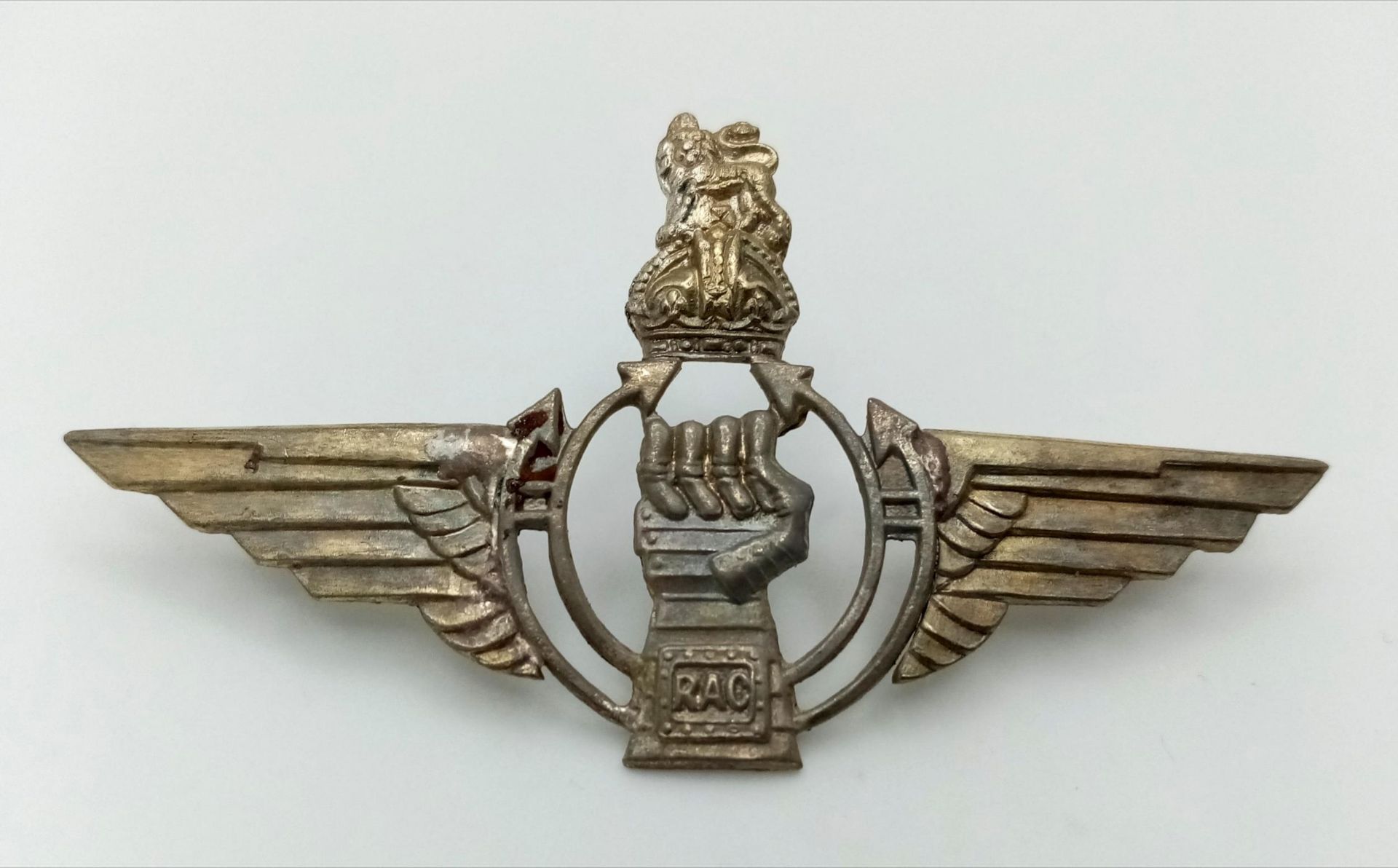 Unofficial 6th Airborne Armoured Recce Cap Badge. Several variants of this homemade D-Day badge were