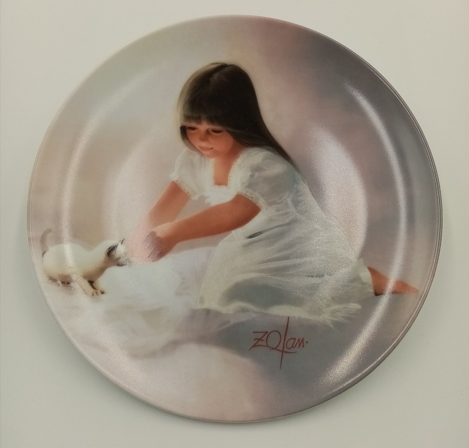 A Donald Zolan Tender Beginnings Limited Edition Ceramic Plate. Comes with COA and original - Bild 5 aus 5