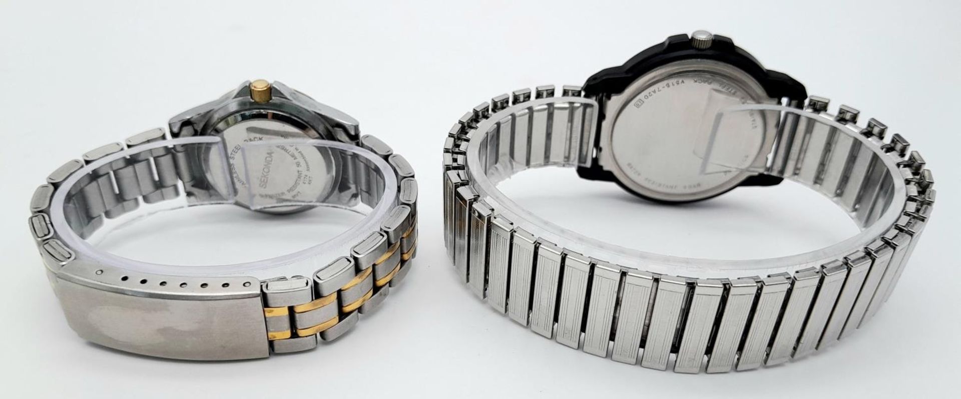 A Sekonda and Lorus Sports Quartz Watch. 37 and 28mm cases. Both in working order. - Image 4 of 6