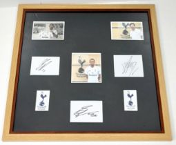 A Signed Tottenham FC Framed Signed Picture of Two Spurs Player and Manager. Clint Dempsey, Mousa