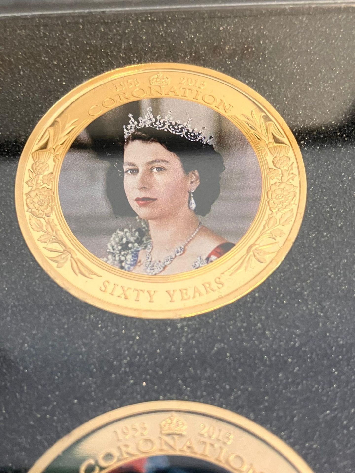 Westminster CORONATION JUBILEE PHOTO COIN SET. Complete with high quality display case. All coins - Image 3 of 6