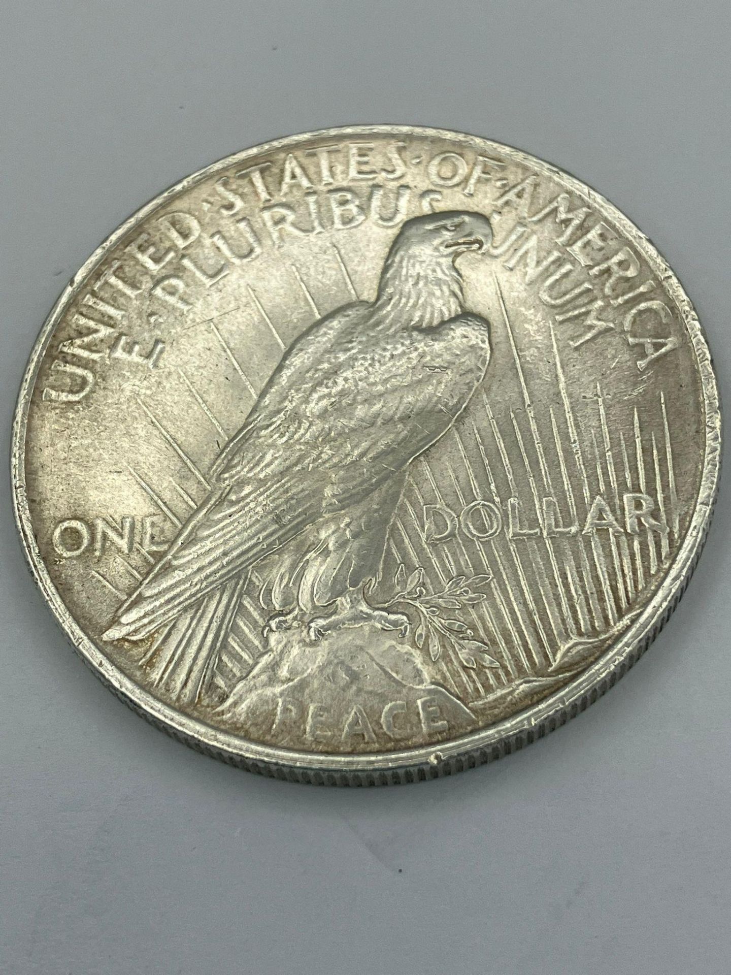 1922 USA SILVER PEACE DOLLAR. Very/extra fine condition. Please see picture. - Bild 2 aus 2