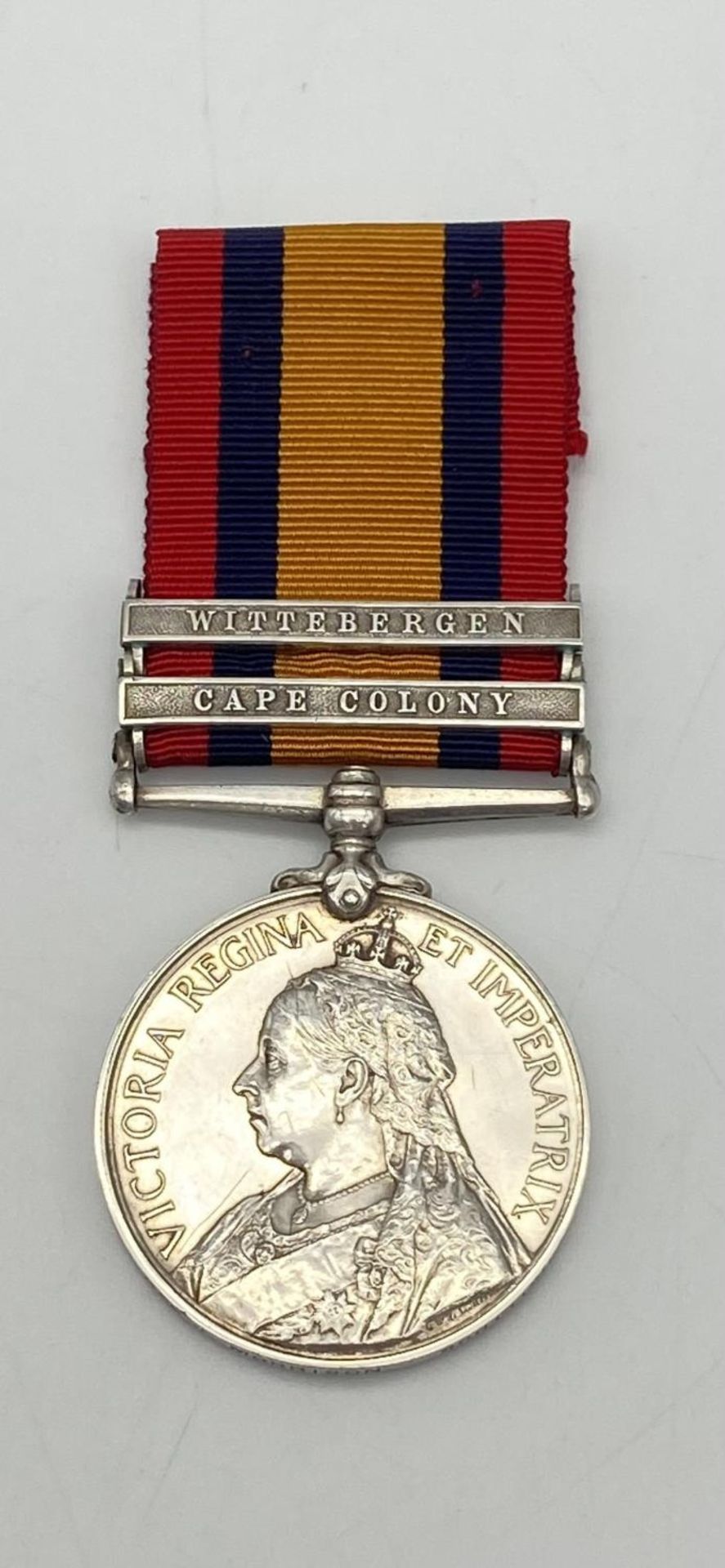 Queen’s South Africa Medal 1899-1902, with two clasps: Cape Colony, Wittebergen. Named to : 2094 Cpl