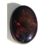 A 10.33ct Ethiopian Black Fire Opal - GFCO Swiss Certified.