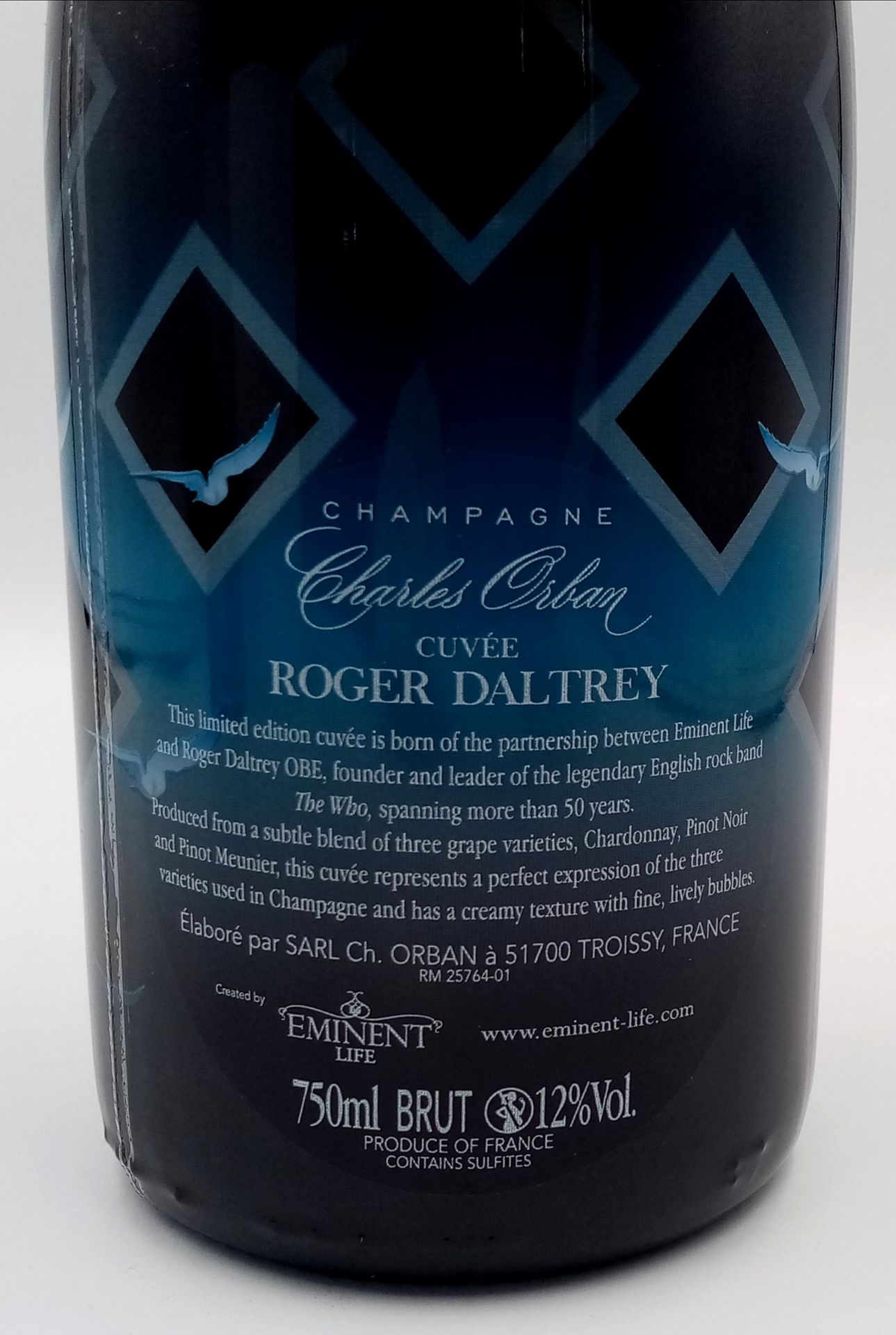 A Limited-Edition Bottle of Vintage ‘Roger Daltrey’ Charles Orban Champagne. Created to Celebrate 50 - Bild 4 aus 6