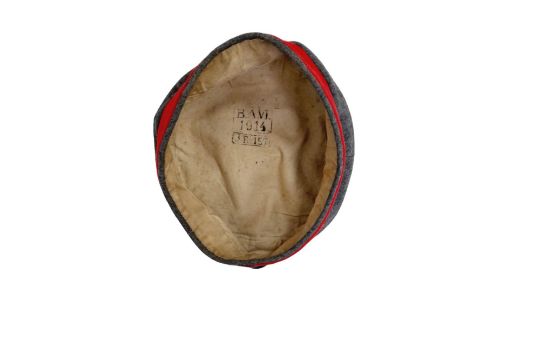 WW1 1914 Dated Imperial German Feld Mütze Pork Pie Hat. Marked to the 157th (4th Silesian) - Image 5 of 5