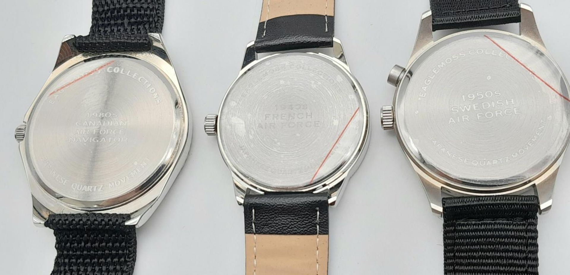 Three Military Design Watches, Comprising; 1) 1980’s Design Canadian Air Force Navigator Watch (45mm - Bild 3 aus 5