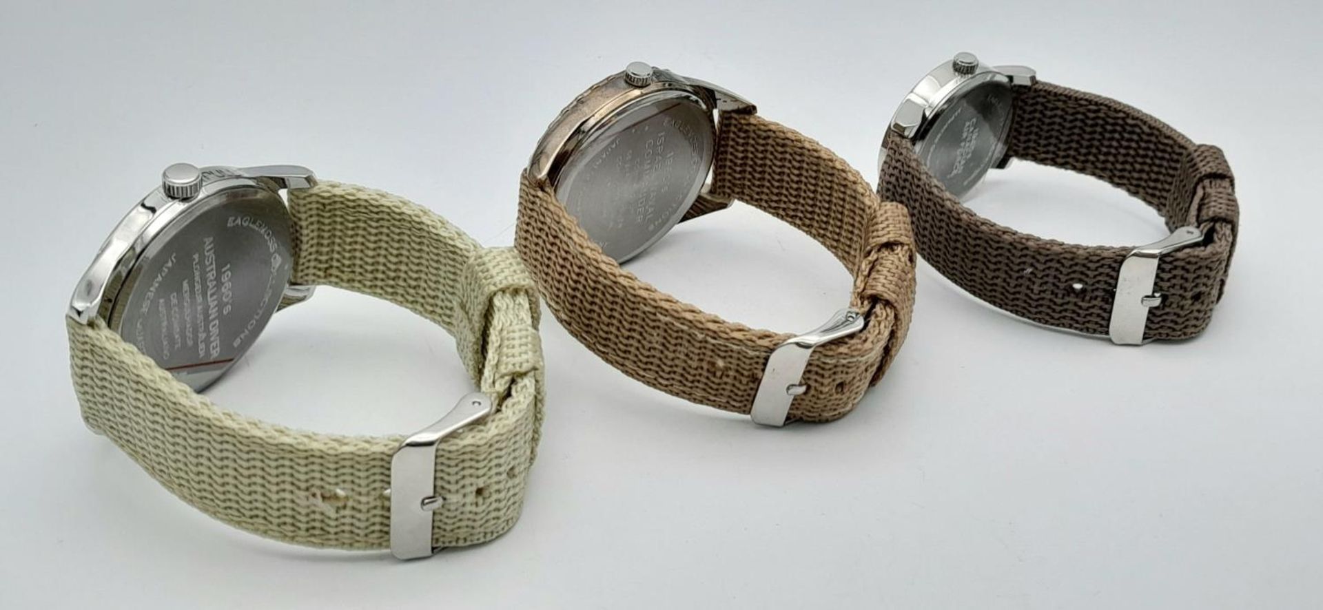 Three Boxed, Military Design Quartz Watches Comprising: 1) Australian Divers Watch (42mm case), 2) - Bild 5 aus 6