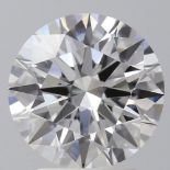 2.51CT ROUND SHAPED LAB-GROWN DIAMOND, COLOUR E, CLARITY VS1, CUT ID. COMES WITH IGI CERTIFICATE.