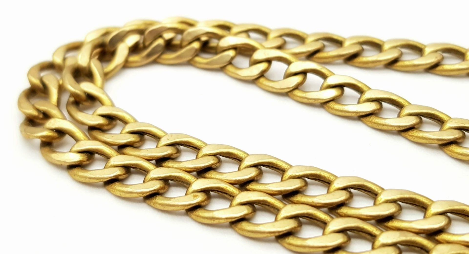 A 50cms 9K GOLD CURB LINK NECK CHAIN , 10.9gms - Bild 4 aus 5