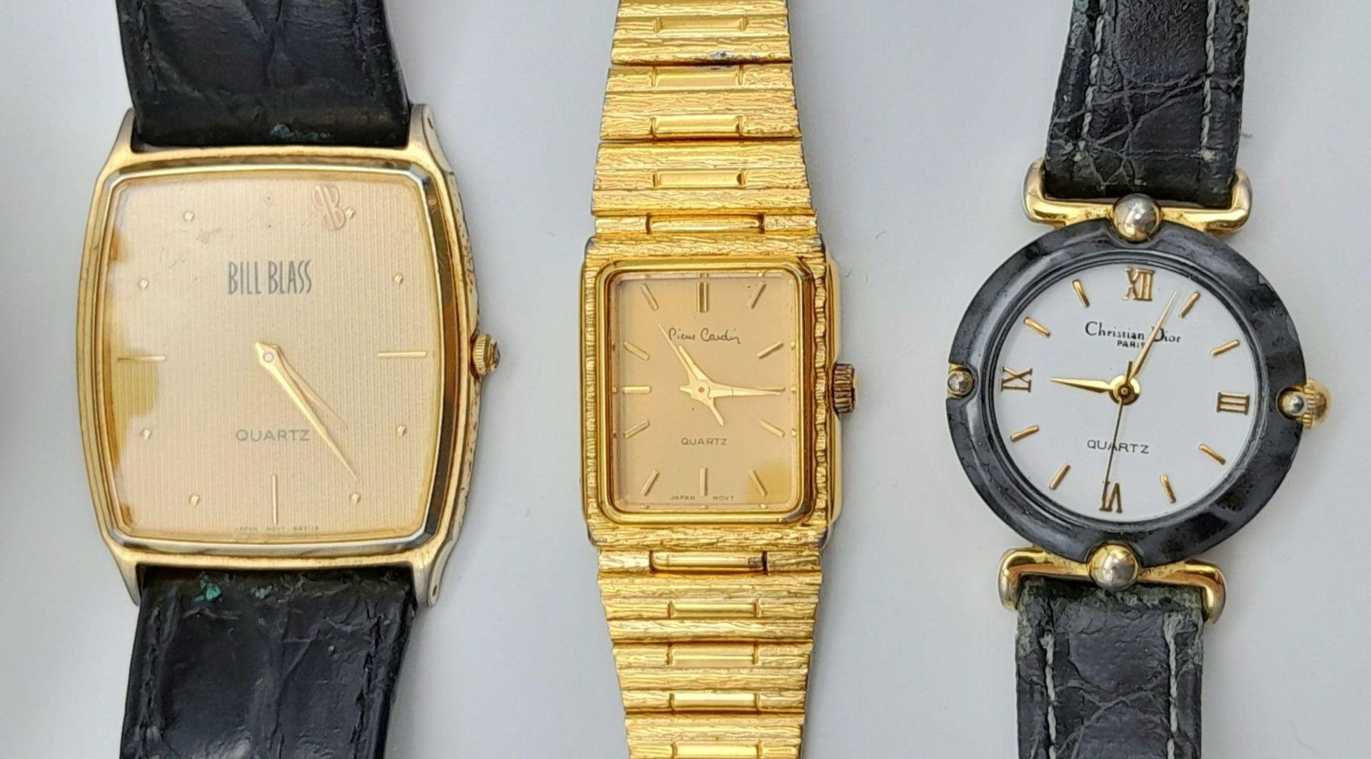 Four Vintage Quartz Watches. 2 x gents. 2 x ladies. All in need of a battery so as found. - Bild 2 aus 6