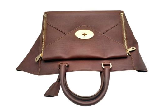 A Mulberry Willow Tote Bag. Brown leather exterior with silver-toned hardware, magnetic top closure, - Bild 3 aus 8